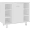 Image de vidaXL - Badkamerkast - 60x32x53,5 - cm - bewerkt - hout - wit