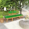 Image de vidaXL - Tuinbank - met - kussens - 2-in-1 - 190 - cm - massief - acaciahout