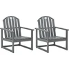 Image de vidaXL - Tuinstoelen - 2 - st - massief - acaciahout - grijs