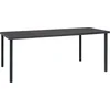 Image de vidaXL - Tuintafel - 190x90x74 - cm - staal - antracietkleurig