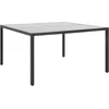 Image de vidaXL - Tuintafel - 130x130x72 - cm - staal - en - glas - antracietkleurig