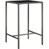 Image de vidaXL - Tuinbartafel - 70x70x110 - cm - poly - rattan - en - glas - grijs