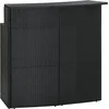 Image de vidaXL - Tuinbartafel - 120x55x110 - cm - poly - rattan - zwart