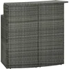 Image de vidaXL - Tuinbartafel - 120x55x110 - cm - poly - rattan - grijs