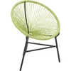 Image de vidaXL - Tuinstoel - Acapulco - poly - rattan - groen