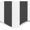 Image de vidaXL - Vervangingsdoek - voor - luifel - 5x3 - m - antracietkleurig - en - wit