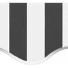 Image de vidaXL - Vervangingsdoek - voor - luifel - 5x3,5 - m - antracietkleurig - en - wit
