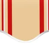 Image de vidaXL - Vervangingsdoek - voor - luifel - 4,5x3,5 - m - polyester - geel - en - oranje
