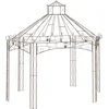 Image de vidaXL - Tuinpaviljoen - 400x258x378 - cm - ijzer - antiekbruin