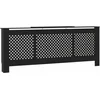 Image de vidaXL Radiatorombouw 205 cm MDF zwart