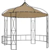 Image de vidaXL - Prieel - rond - 300x290 - cm - taupe