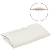 Image de vidaXL - Vervangingsdoek - voor - parasol - 300 - cm - wit