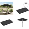 Image de vidaXL - Vervangingsdoek - voor - parasol - 300 - cm - zwart