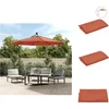Image de vidaXL - Vervangingsdoek - voor - zweefparasol - 300 - cm - terracottakleurig