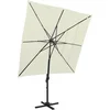 Image de vidaXL - Parasol - 4-laags - met - aluminium - paal - 250x250 - cm - zandkleurig