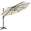 Image de vidaXL - Parasol - 4-laags - met - aluminium - paal - 3x3 - m - zandkleurig