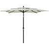 Image de vidaXL - Parasol - 3-laags - met - aluminium - paal - 2,5x2,5 - m - zandkleurig