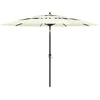 Image de vidaXL - Parasol - 3-laags - met - aluminium - paal - 3 - m - zandkleurig