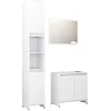 Image de vidaXL - 3-delige - Badkamermeubelset - spaanplaat - wit