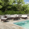 Image de vidaXL - 9-delige - Loungeset - met - kussens - poly - rattan - grijs