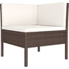 Image de vidaXL - 10-delige - Loungeset - met - kussens - poly - rattan - zwart