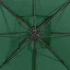 Image de vidaXL - Zweefparasol - met - dubbel - dak - 300x300 - cm - bordeauxrood
