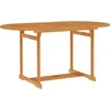 Image de vidaXL - Tuintafel - 150x90x75 - cm - massief - teakhout