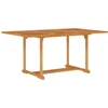 Image de vidaXL - Tuintafel - 150x90x75 - cm - massief - teakhout