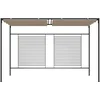 Image de Prieel met uittrekbaar dak 180 g/m² 3x4x2,3 m taupe