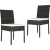 Image de vidaXL - Tuinstoelen - 2 - st - poly - rattan - zwart