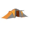 Image de vidaXL - Tent - 6-persoons - grijs - en - oranje