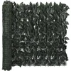 Image de vidaXL - Balkonscherm - met - donkergroene - bladeren - 500x150 - cm