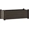 Image de vidaXL - Plantenbak - verhoogd - 100x43x35 - cm - PP - mokka