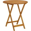 Image de vidaXL - Tuintafel - inklapbaar - 70 - cm - massief - acaciahout