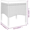Image de vidaXL - 5-delige - Bistroset - poly - rattan - en - gehard - glas - bruin