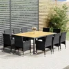 Image de vidaXL - 11-delige - Tuinset - poly - rattan - grijs