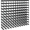 Image de vidaXL - Wijnrek - voor - 120 - flessen - massief - grenenhout - zwart