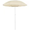 Image de vidaXL - Parasol - met - stalen - paal - 180 - cm - zandkleurig
