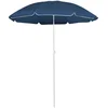 Image de vidaXL - Parasol - met - stalen - paal - 180 - cm - blauw