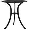 Image de vidaXL - Tuintafel - 62x62x65 - cm - gietaluminium - zwart