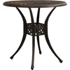 Image de vidaXL - Tuintafel - 78x78x72 - cm - gietaluminium - bronskleurig