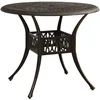 Image de vidaXL - Tuintafel - 90x90x74 - cm - gietaluminium - bronskleurig