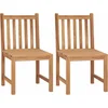Image de vidaXL - Tuinstoelen - 2 - st - massief - teakhout