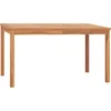 Image de vidaXL - Tuintafel - 140x80x77 - cm - massief - teakhout