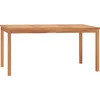 Image de vidaXL - Tuintafel - 160x80x77 - cm - massief - teakhout