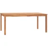 Image de vidaXL - Tuintafel - 180x90x77 - cm - massief - teakhout