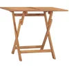 Image de vidaXL - Tuintafel - inklapbaar - 90x60x75 - cm - massief - teakhout