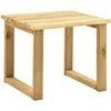 Image de vidaXL - Bijzettafel - voor - ligbed - 30x30x26 - cm - geïmpregneerd - grenenhout
