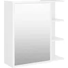 Image de vidaXL - Badkamerspiegelkast - 62,5x20,5x64 - cm - bewerkt - hout - wit