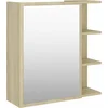 Image de vidaXL - Badkamerspiegelkast - 62,5x20,5x64 - cm - bewerkt - hout - sonoma - eiken